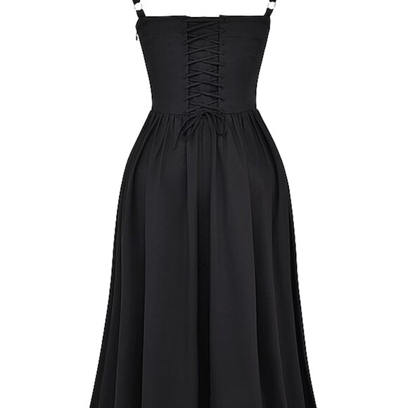 House of CB Black Midi Dress - Tatiana - Picture 13 of 16